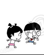 小明系列漫画：踢球
