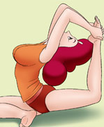 邪恶漫画：学习瑜伽的女友