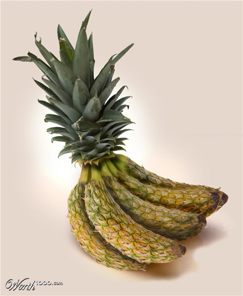 香蕉菠萝Photoshop处理