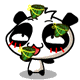 无敌熊猫抛粽子动态图片