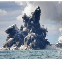 海底火山爆发视频，好壮观！