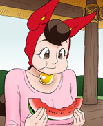 邪恶漫画：茅屋吃西瓜的方法